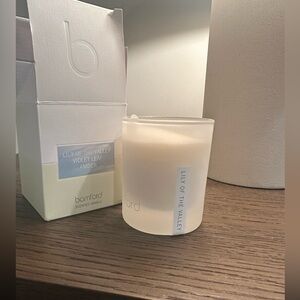 NEW Bamford LILY OF THE VALLEY SINGLE WICK CANDLE. Box has slight wear.